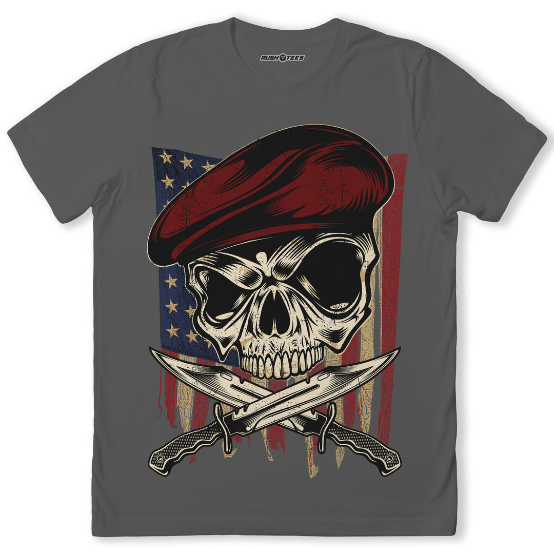 UNITED STATES VETERAN SKULL ILLUSTRATION