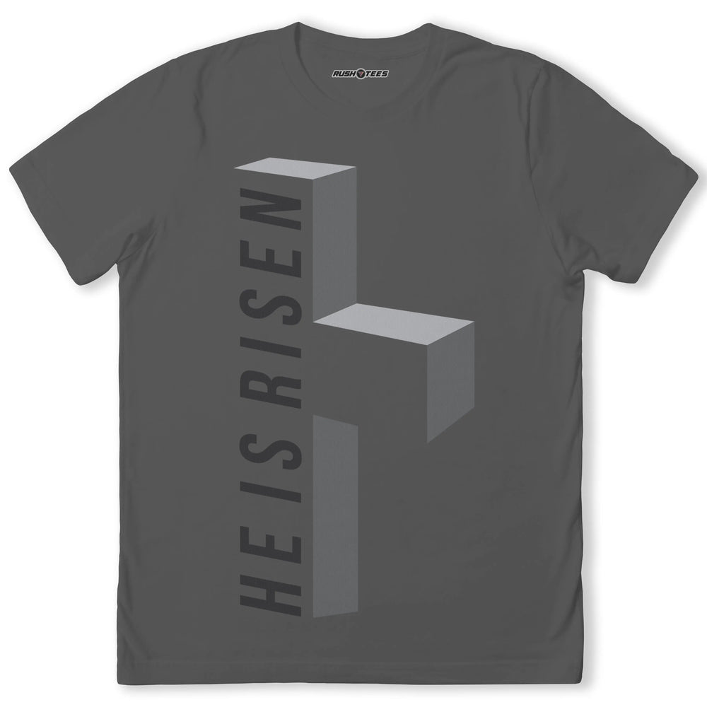 He Is Risen Cross T-Shirt RushTees