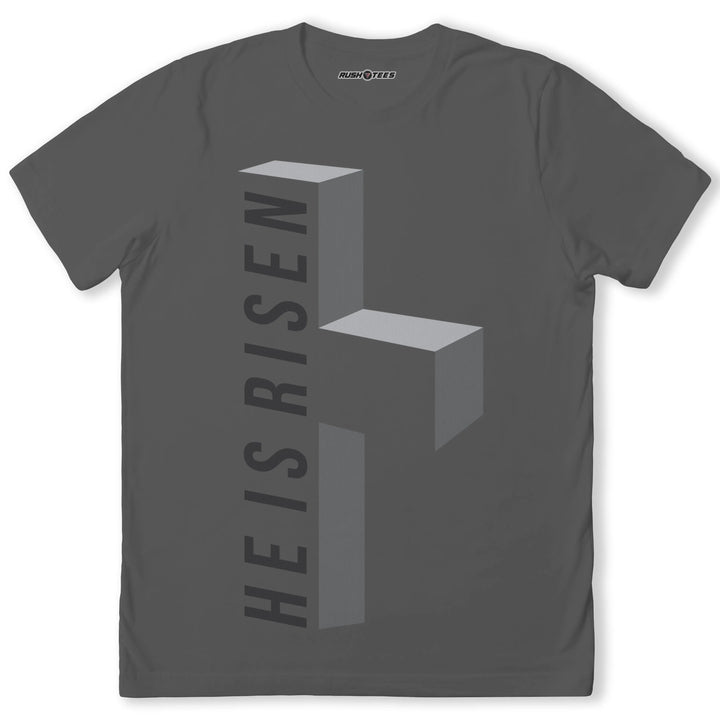 He Is Risen Cross T-Shirt RushTees