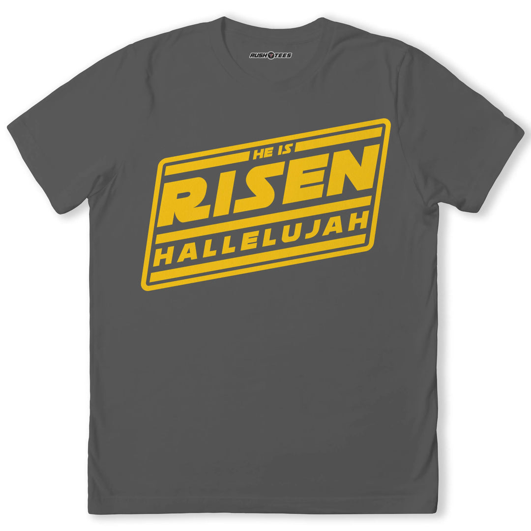 He Is Risen Hallelujah Jedi T-Shirt RushTees