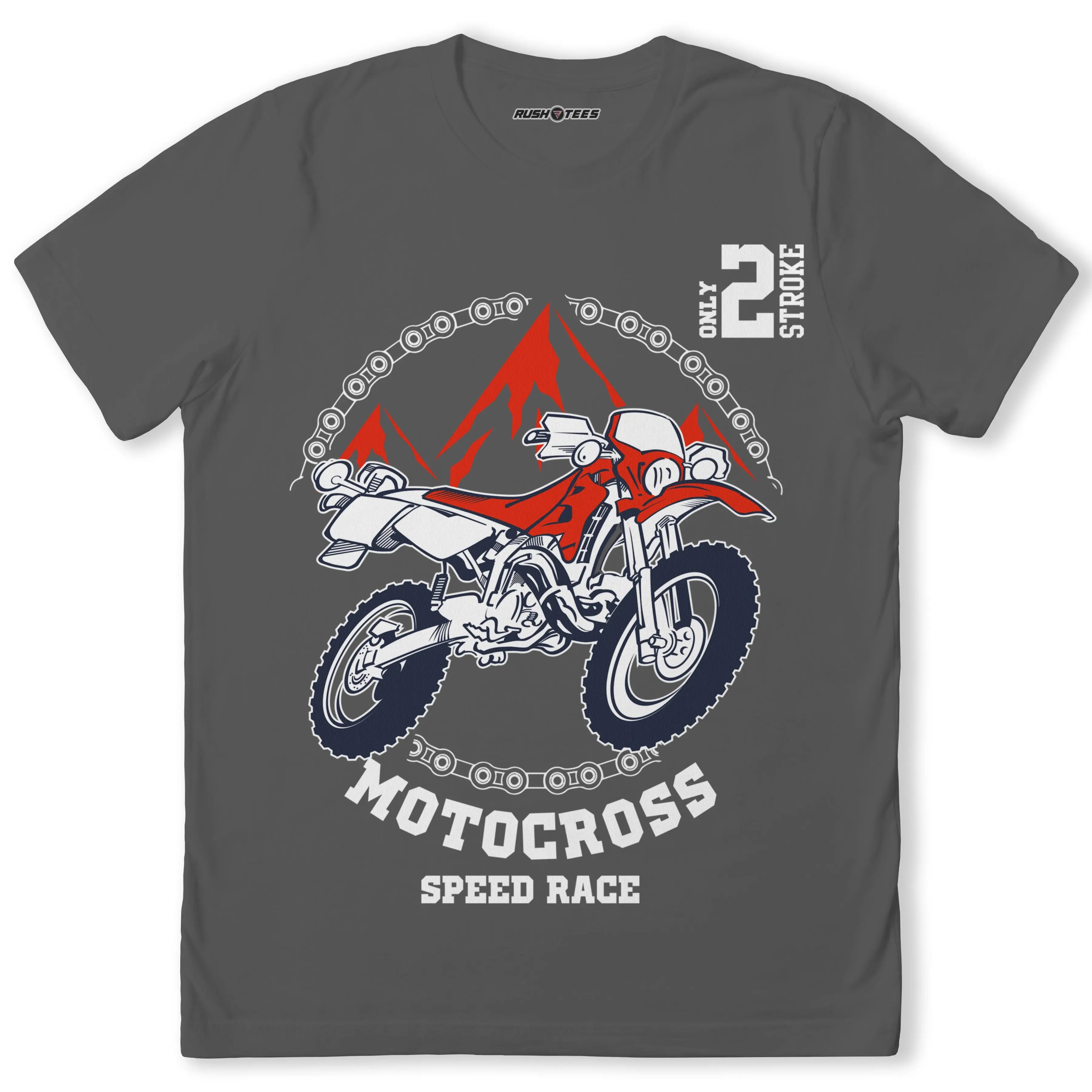 Motocross Speed Race T-Shirt - Slim Fit & Soft Cotton – RushTees