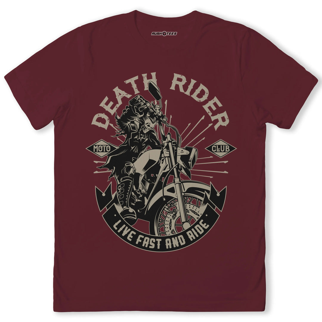 Death Rider Shirt Death Rider T-Shirt - Bold Biker Style – RushTees