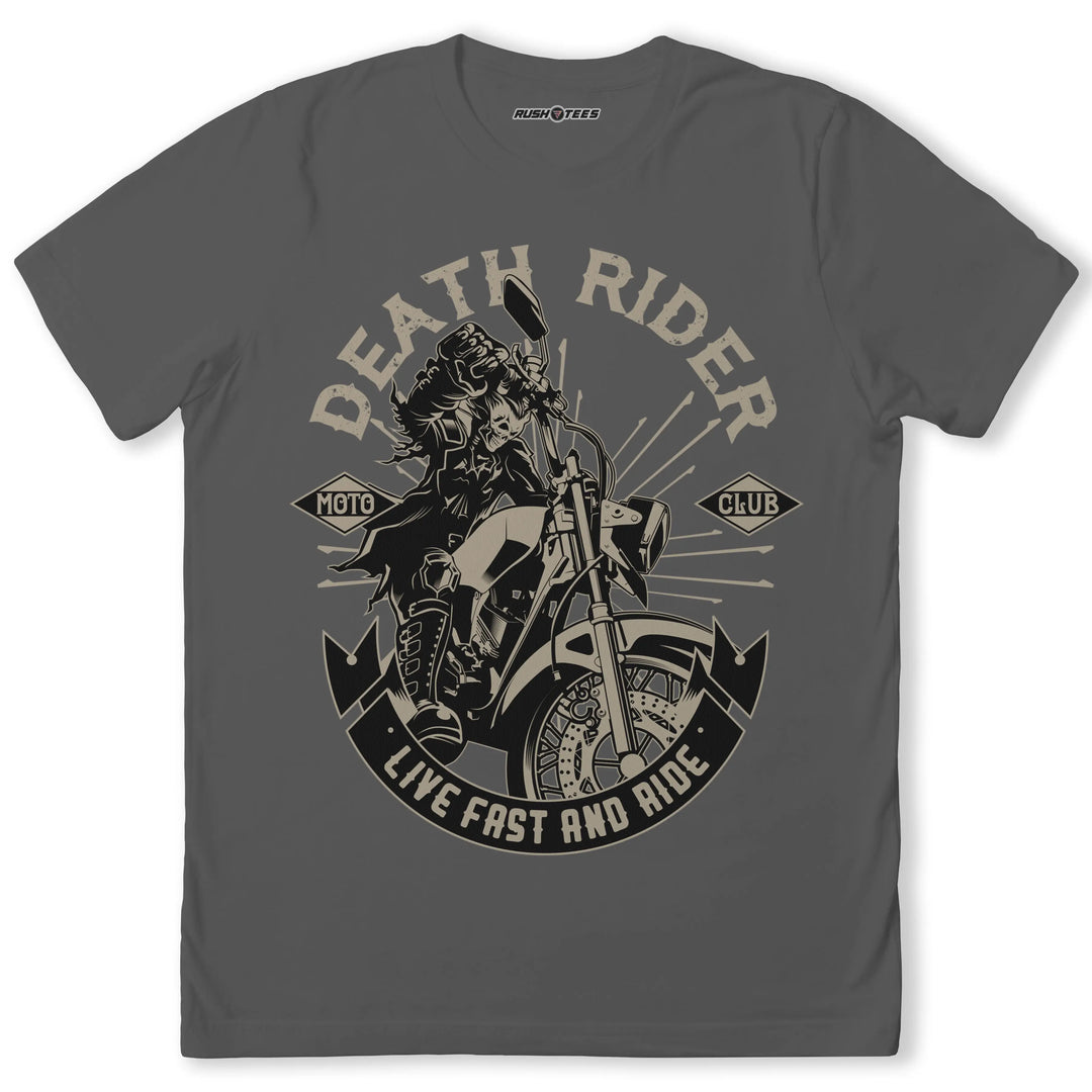 Death Rider Shirt Death Rider T-Shirt - Bold Biker Style – RushTees