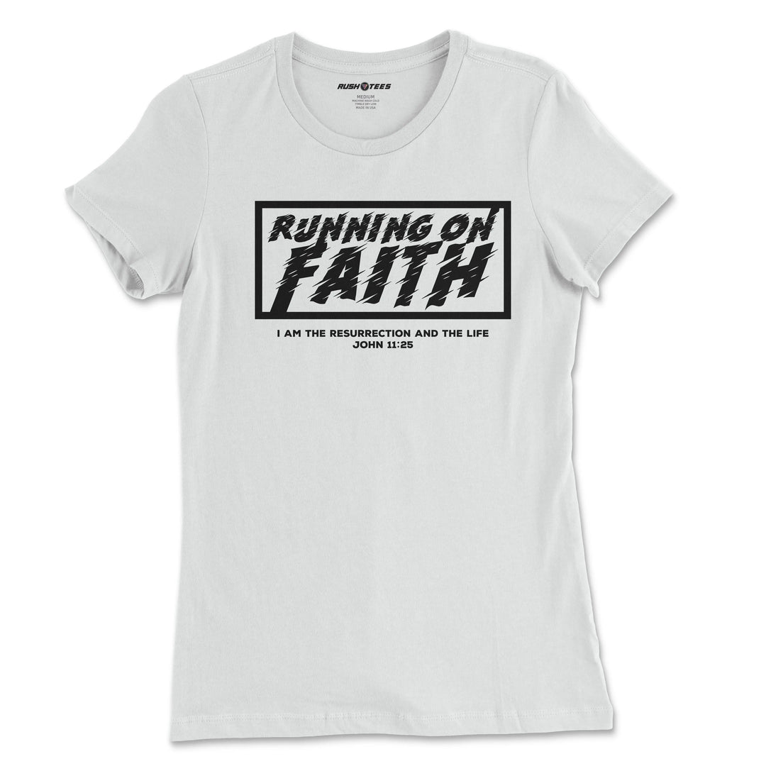 Faith Wins Every Time Ladies T-Shirt RushTees