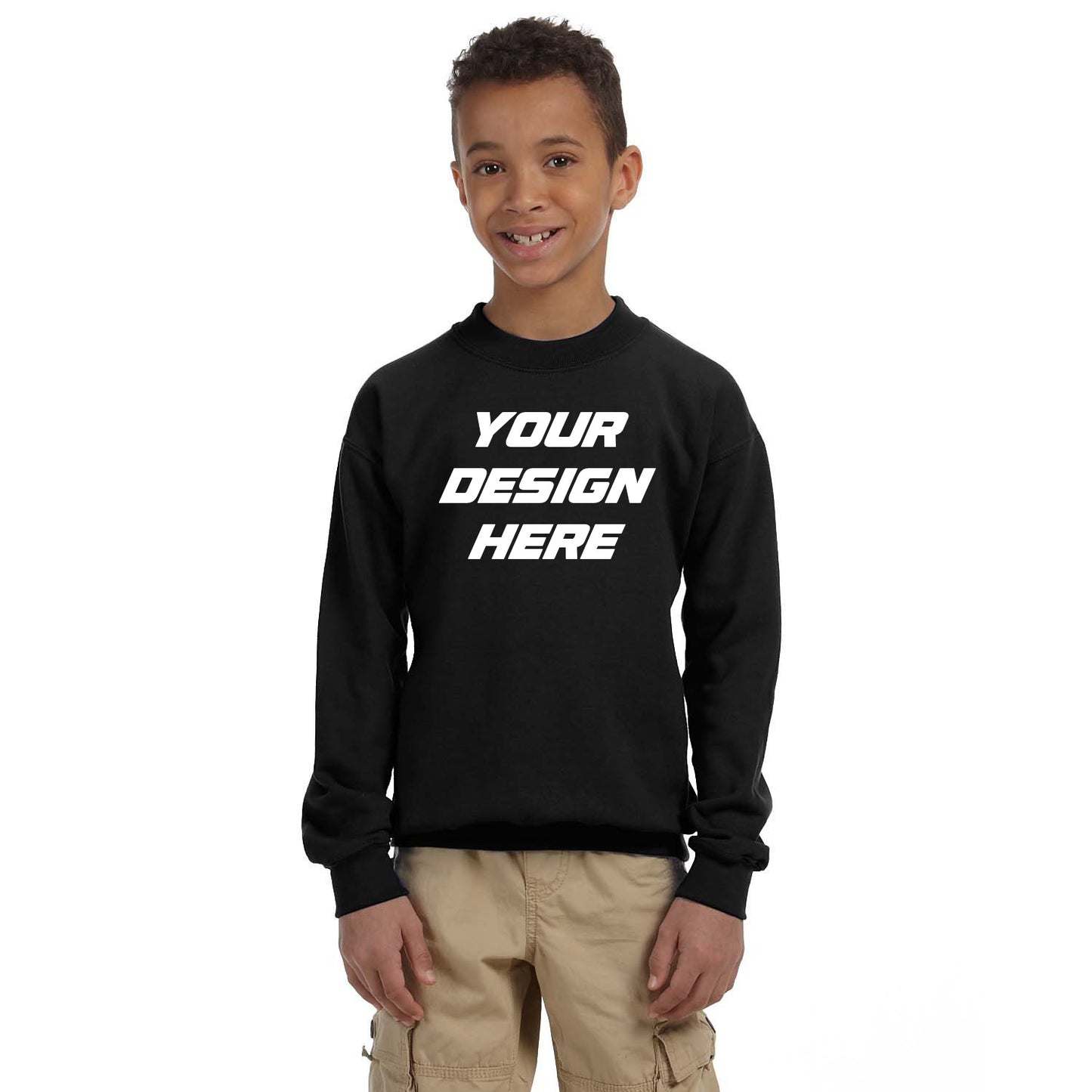 Youth Midweight Crewneck Sweatshirt – 9 Colors